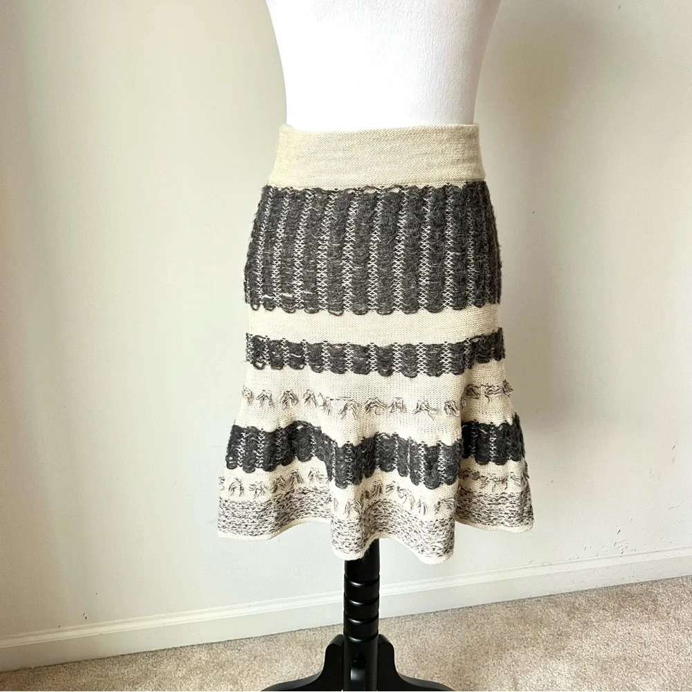 ANTHROPOLOGIE SPARROW Wool Blend Vermatt Sweater Skirt—SZ. XS